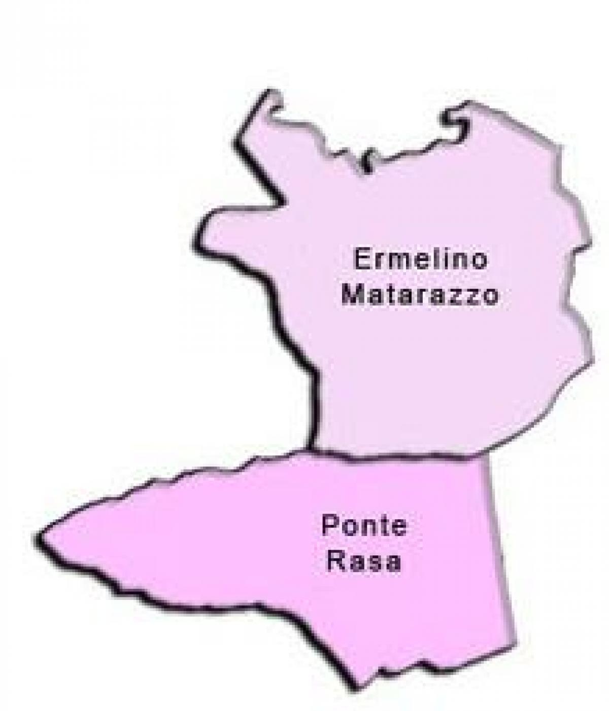 خريطة Ermelino Matarazzo الفرعية.