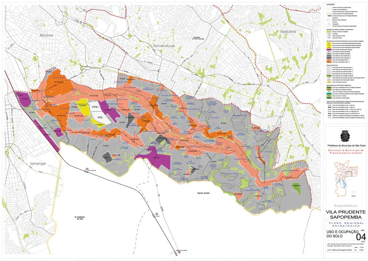 خريطة Sapopembra ساو باولو - الاحتلال التربة