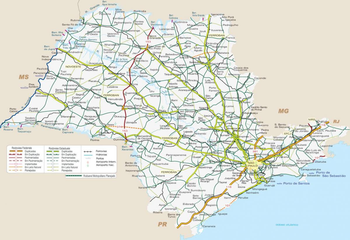 خريطة SP النقل