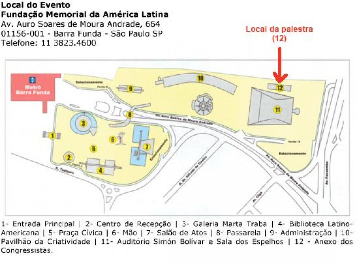 خريطة أمريكا اللاتينية التذكاري ساو باولو