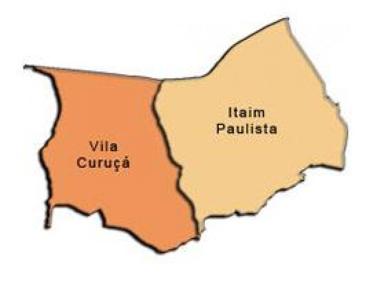خريطة اتايم باوليستا - فيلا Curuçá الفرعية.