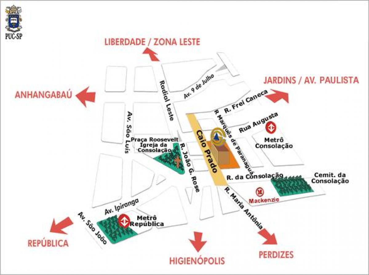 خريطة البابوية الكاثوليكية في جامعة ساو باولو