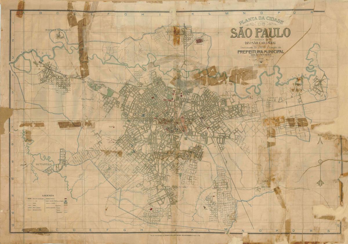 خريطة السابق ساو باولو - 1916