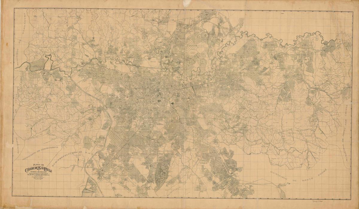 خريطة السابق ساو باولو - 1943