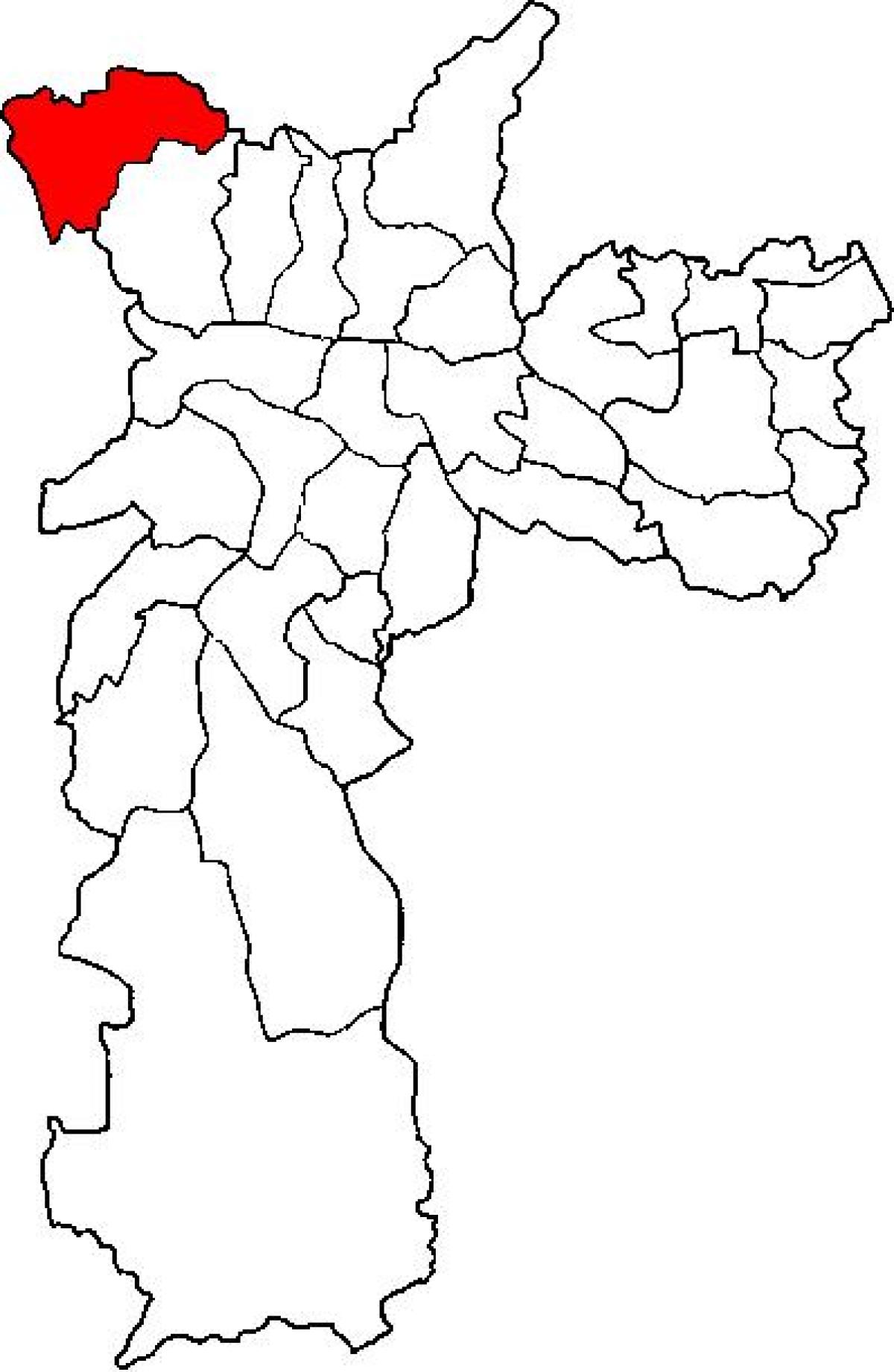 خريطة بروس الفرعية في محافظة ساو باولو