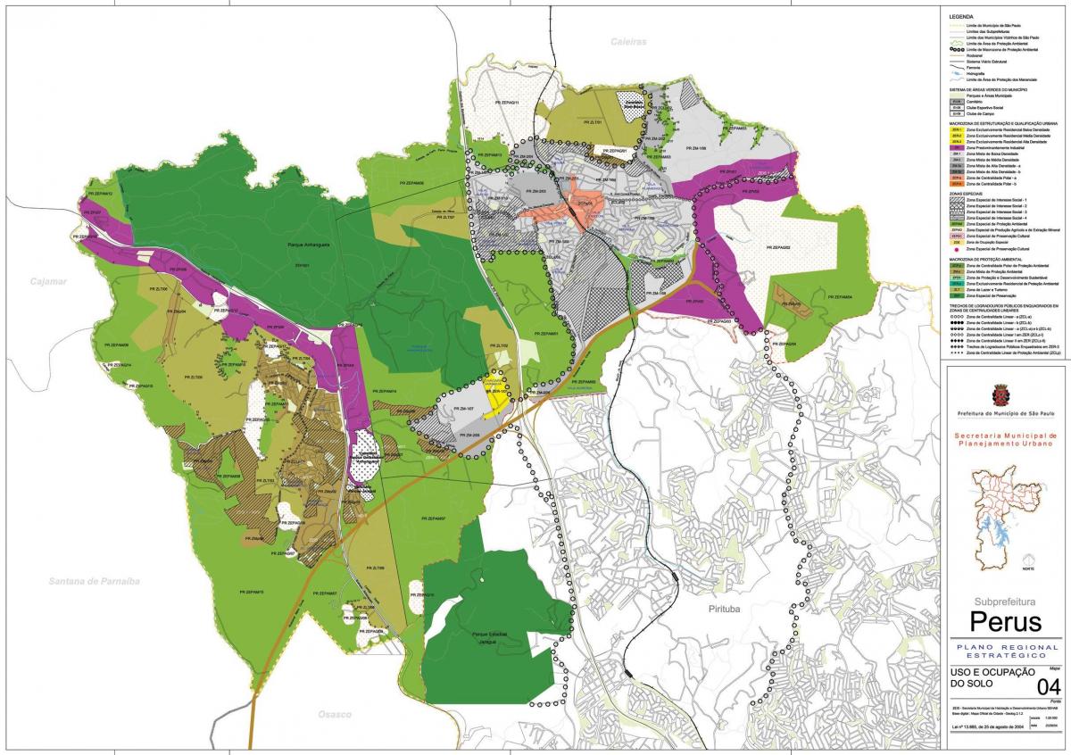 خريطة بروس ساو باولو - الاحتلال التربة