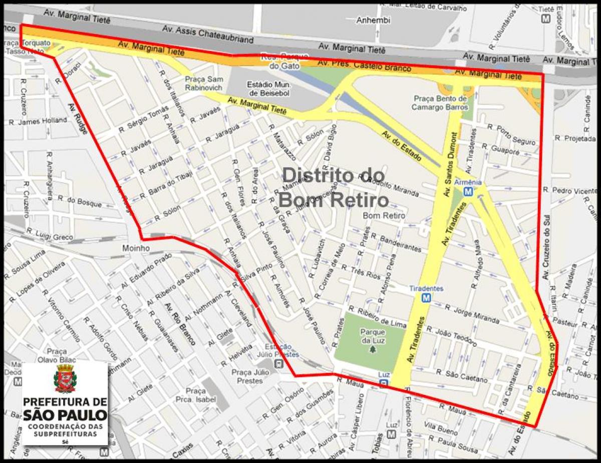 خريطة بوم ريتيرو ساو باولو