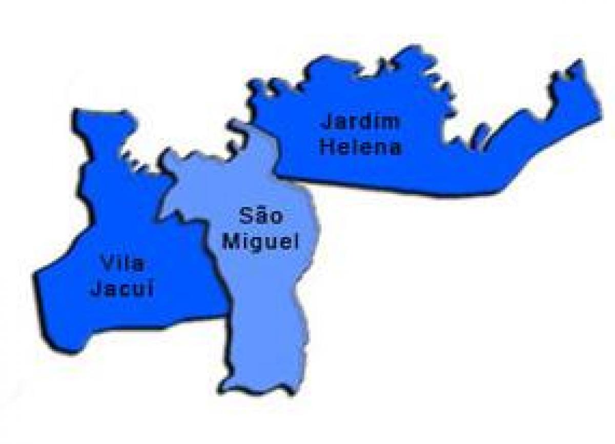 خريطة سان ميغول باوليسته الفرعية.