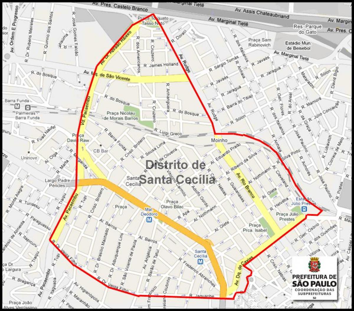 خريطة سانتا سسيليه ساو باولو