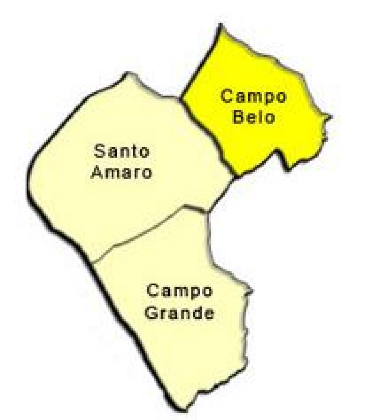 خريطة سانتو امارو الفرعية.
