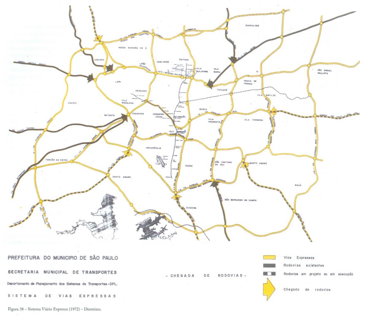 خريطة ساو باولو express lanes