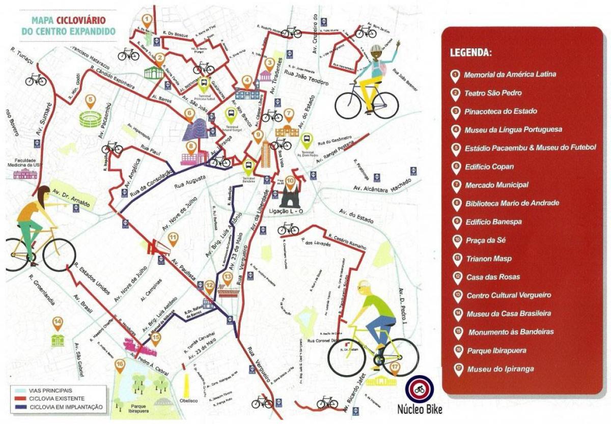خريطة ساو باولو مسار الدراجة