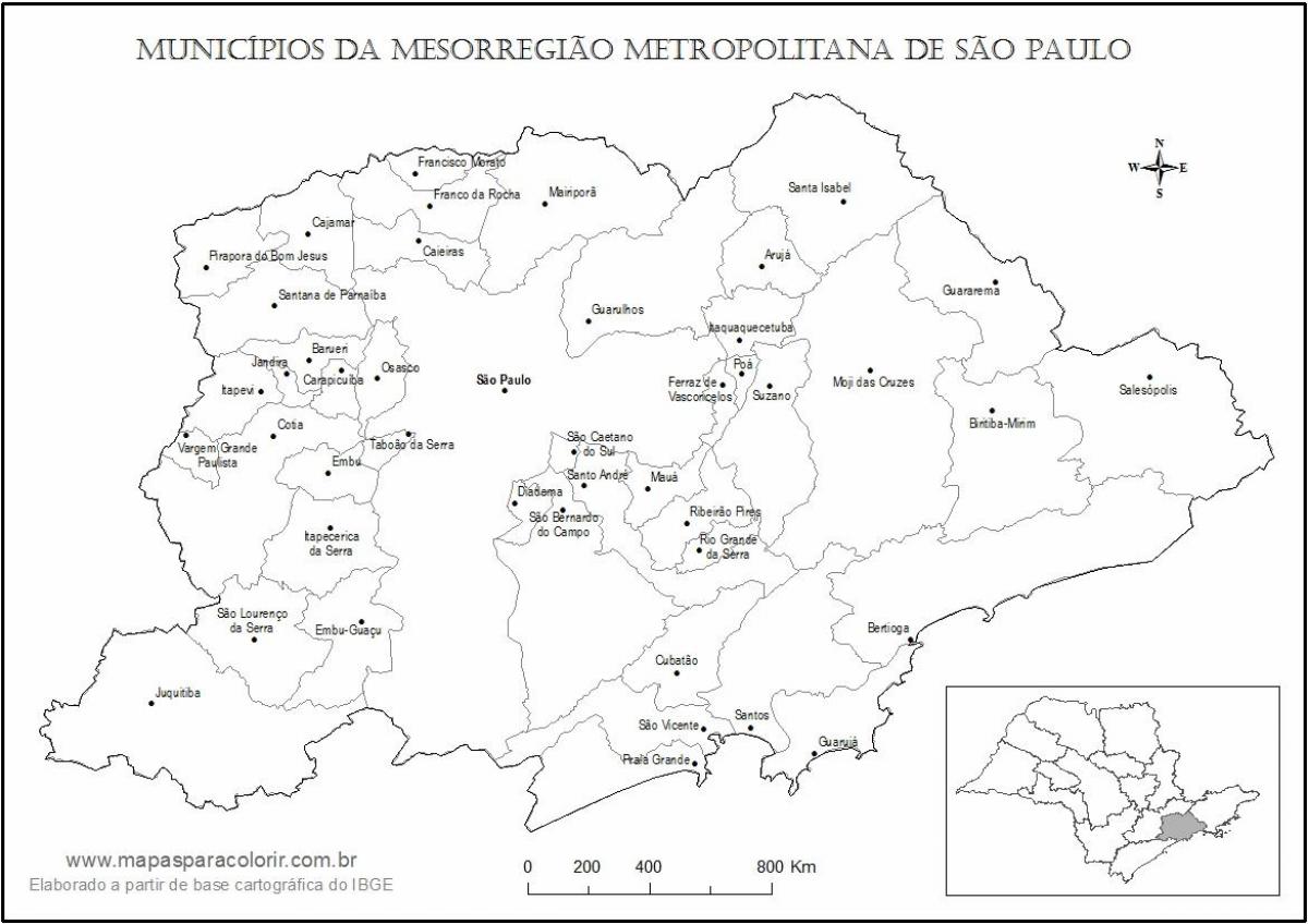 خريطة ساو باولو العذراء
