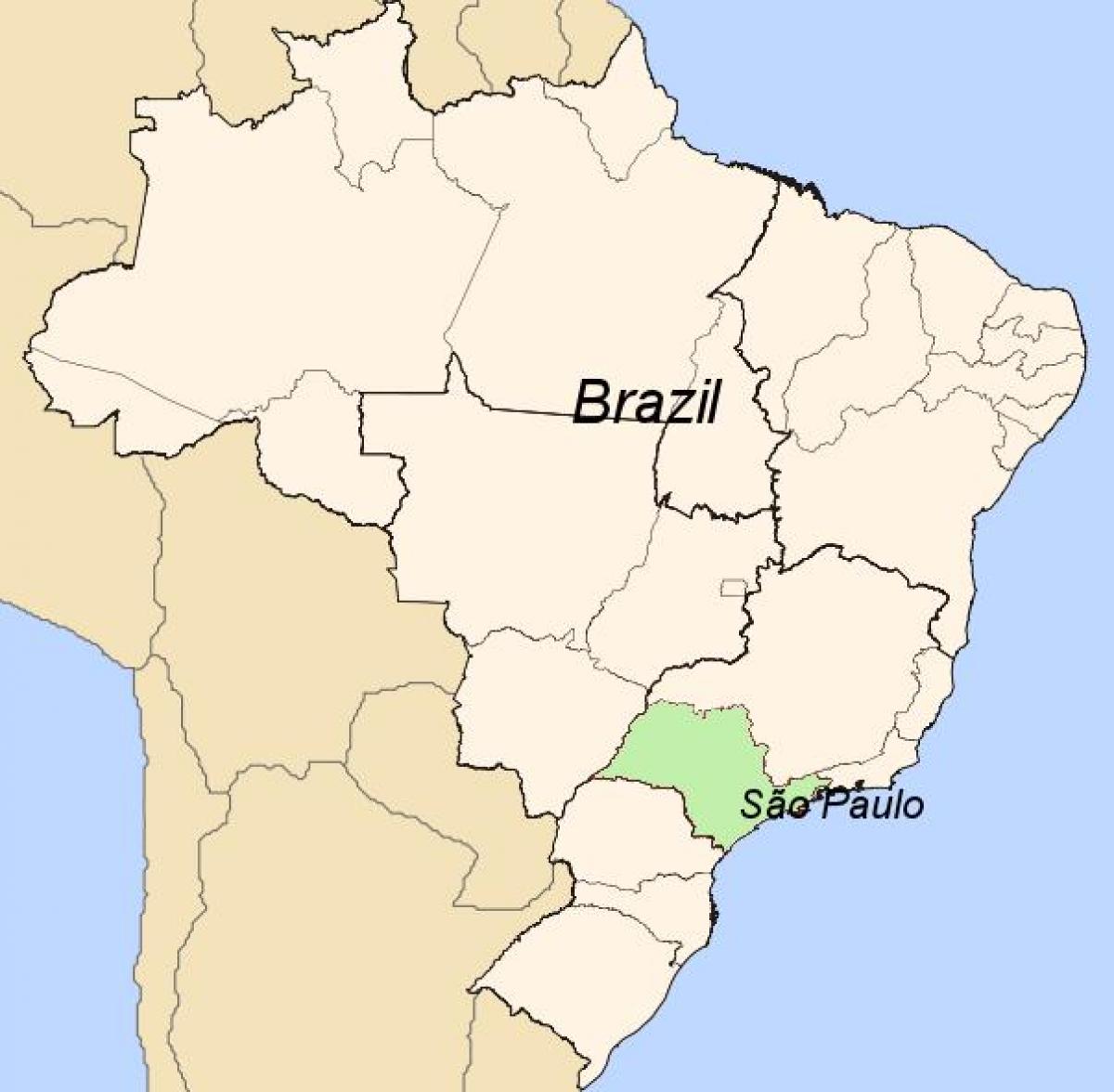 خريطة ساو باولو في البرازيل