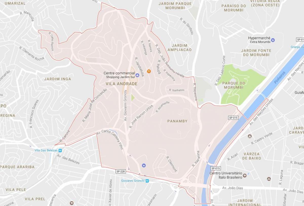 خريطة فيلا اندرادي ساو باولو