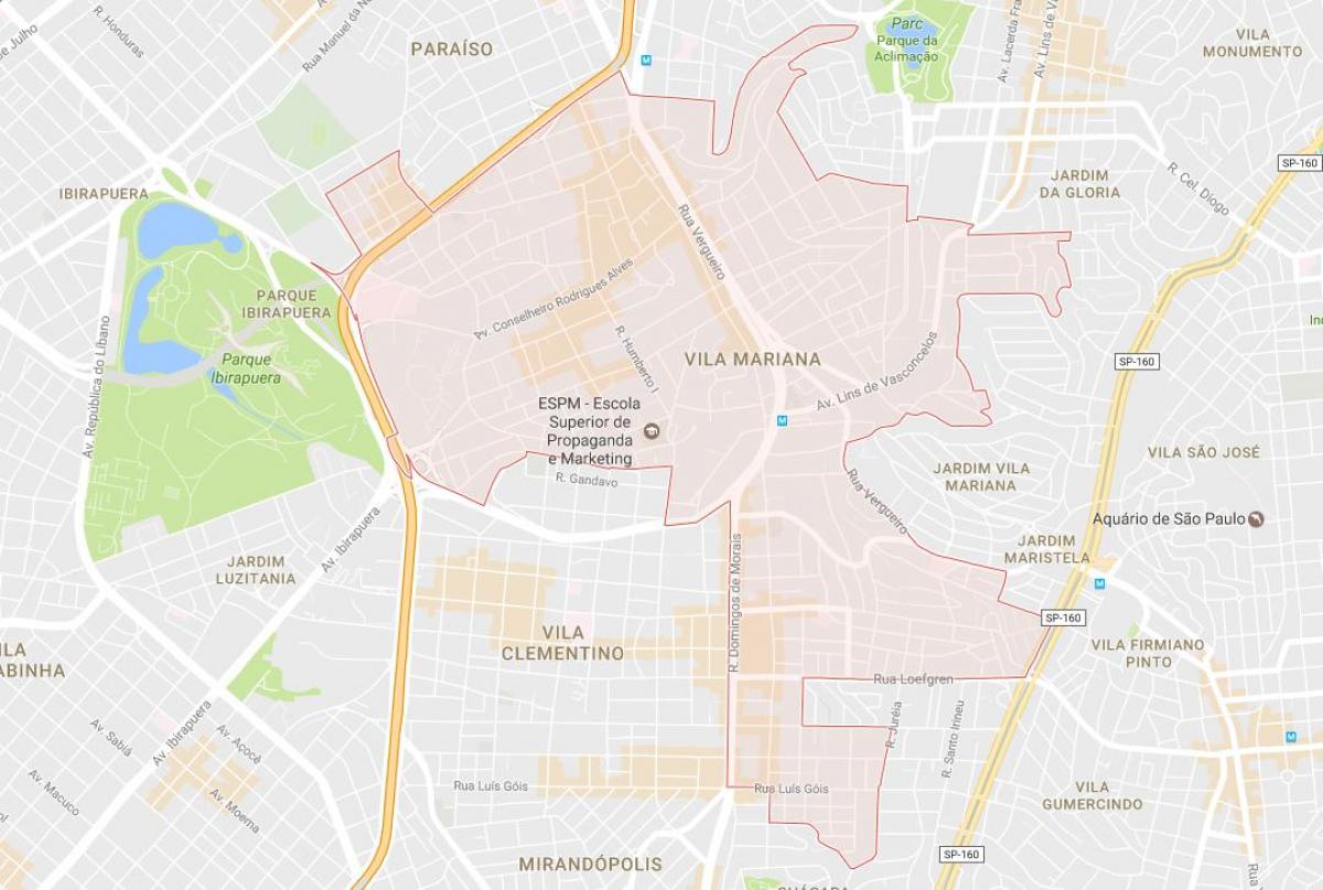 خريطة فيلا ماريانا ساو باولو