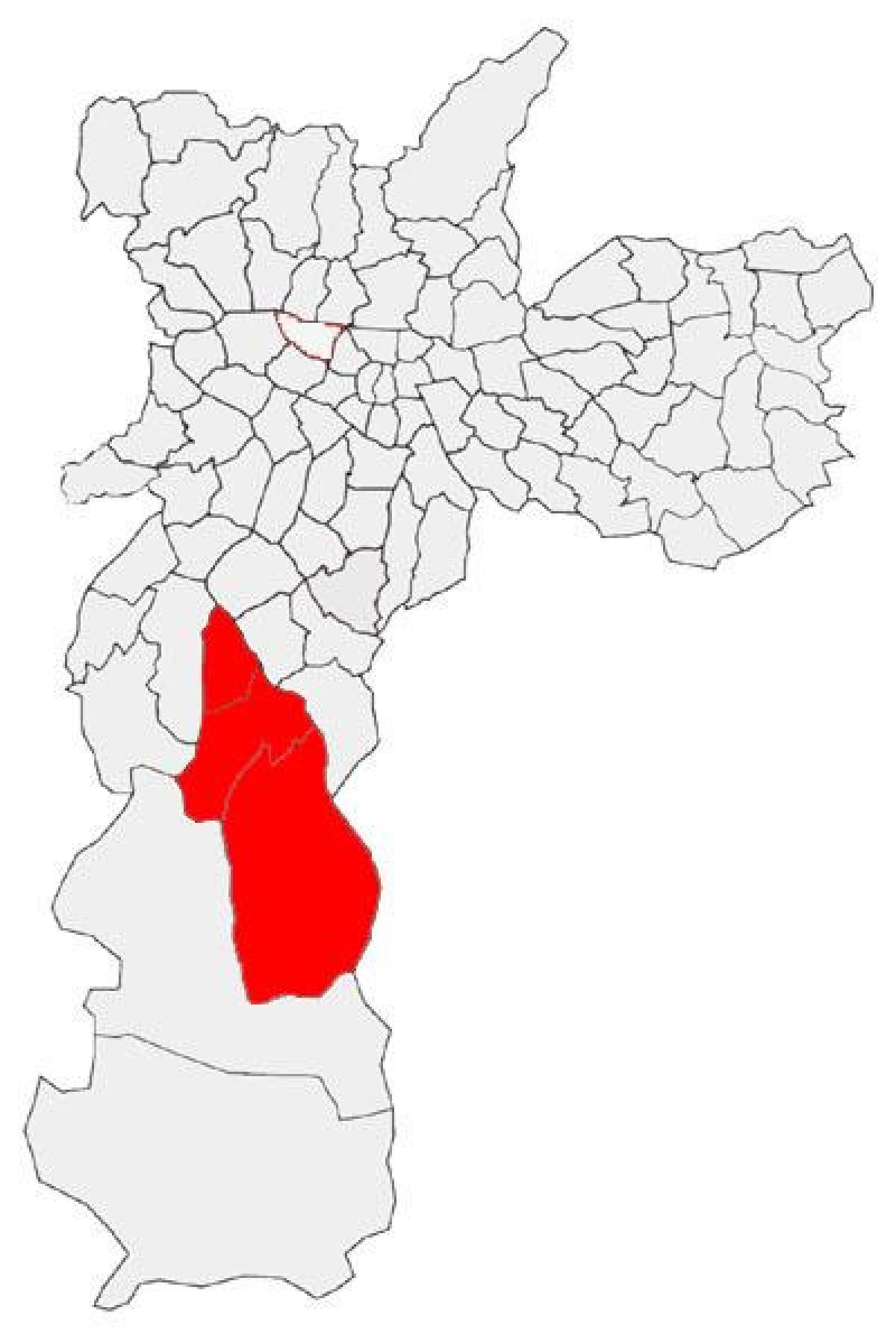 خريطة كابله دو سوكورو الفرعية في محافظة ساو باولو