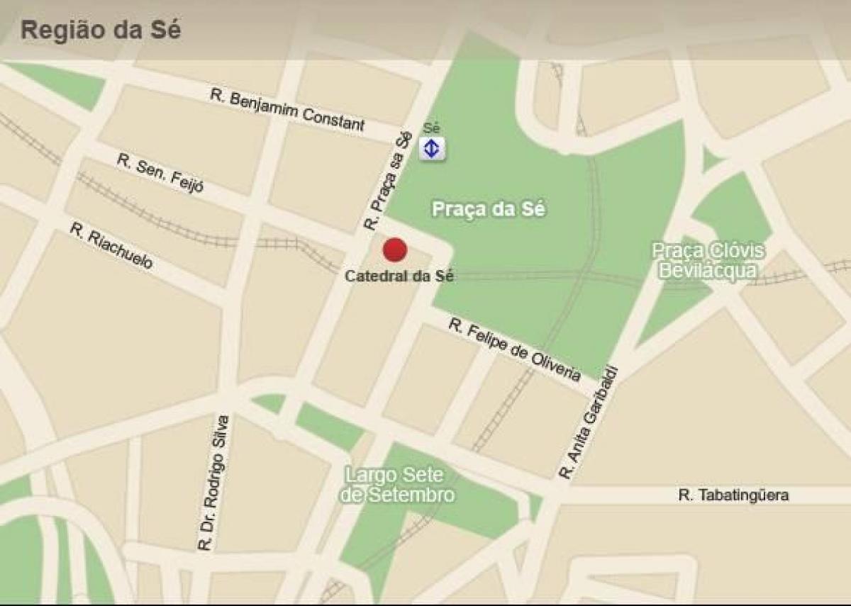 خريطة العاصمة كاتدرائية ساو باولو
