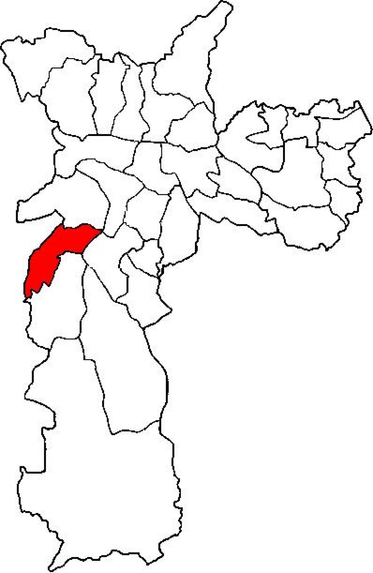 خريطة كامبو ليمبو الفرعية في محافظة ساو باولو