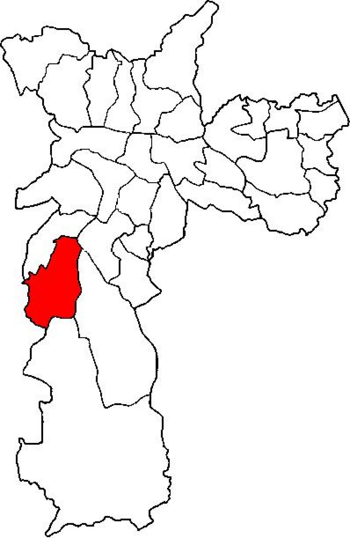 خريطة مبوي ميريم الفرعية في محافظة ساو باولو