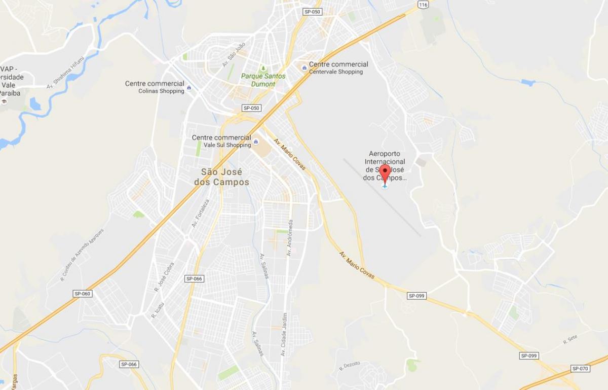 خريطة مطار ساو جوزيه دوس كامبوس