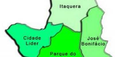 خريطة Itaquera الفرعية.