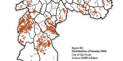 خريطة ساو باولو الأحياء الفقيرة
