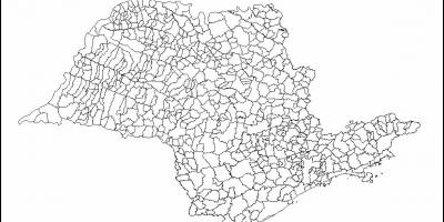خريطة ساو باولو العذراء - البلديات