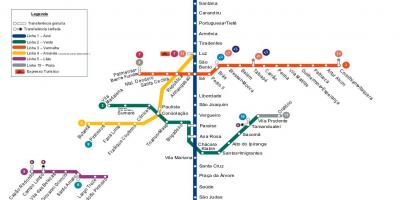 خريطة مترو ساو باولو