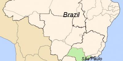 خريطة ساو باولو في البرازيل