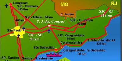 خريطة ساو خوسيه دوس كامبوس المطار