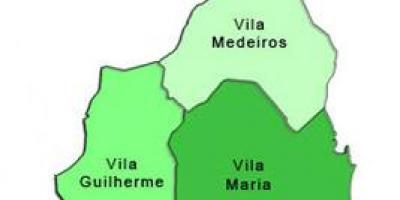 خريطة فيلا ماريا الفرعية.