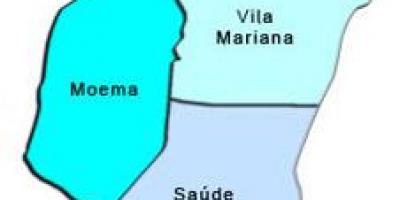 خريطة فيلا ماريانا الفرعية.