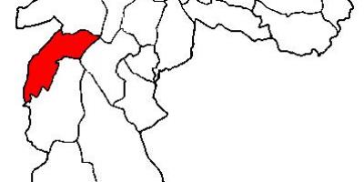خريطة كامبو ليمبو الفرعية في محافظة ساو باولو