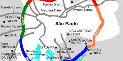 خريطة ماريو Covas السريع - SP 21