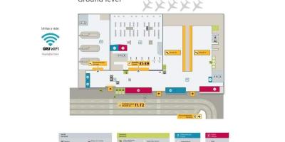 خريطة مطار ساو باولو-جوارولوس الدولي - مبنى 4