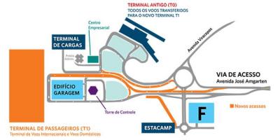 خريطة مطار فيراكوبوس وقوف السيارات