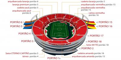 خريطة مورومبي في ساو باولو stadium