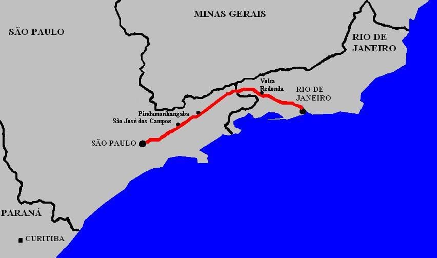 خريطة الرئيس دوترا السريع - BR 116
