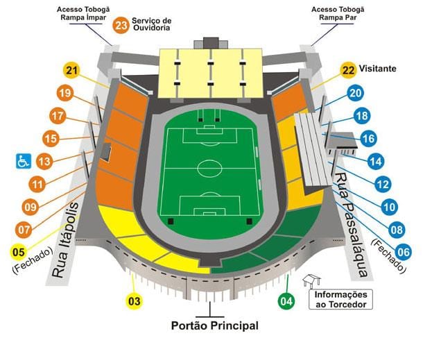 خريطة باكامبو ساو باولو stadium