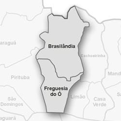خريطة Freguesia هل Ó الفرعية.