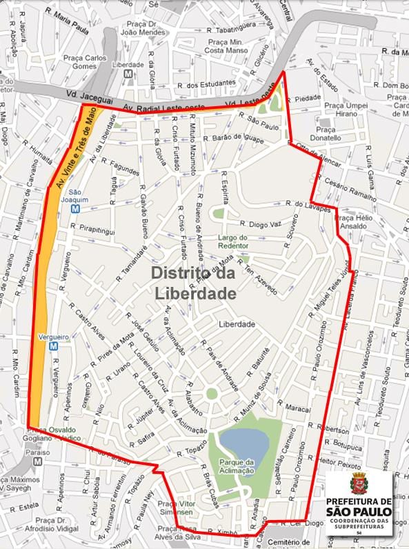 خريطة Liberdade ساو باولو