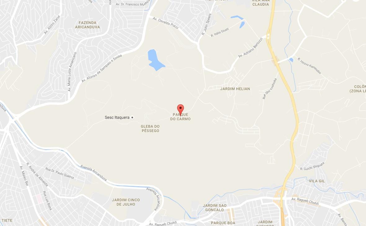 خريطة Parque do Carmo ساو باولو