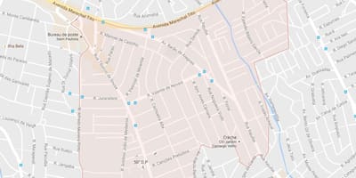 خريطة اتايم Paulista في مدينة ساو باولو