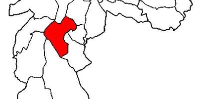 خريطة سانتو امارو الفرعية في محافظة ساو باولو