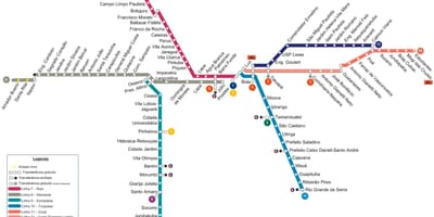 خريطة ساو باولو CPTM