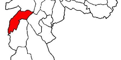 خريطة كامبو ليمبو الفرعية في محافظة ساو باولو