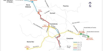خريطة كوريدور metropolitano Biléo سواريس