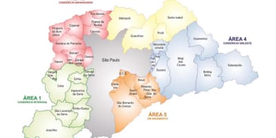 خريطة Concessão Áreas RMSP