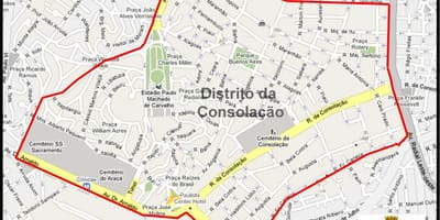 خريطة Consolação ساو باولو